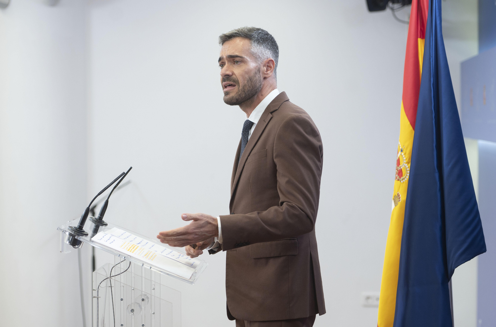 Archivo - El portavoz de la Ejecutiva Federal del PSOE, Felipe Sicilia, en una foto de archivo.